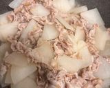 フライパンひとつで簡単、豚バラ大根作り方4写真