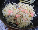 鮭と高菜ときのこのピラフ作り方7写真
