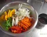 節電レシピ♪夏野菜た～っぷり焼肉マリネ作り方2写真