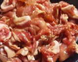 豚肉と葱のコチュジャン炒め☆わさび菜のせ作り方1写真