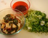 大葉にんにく醤油で♔梅タコチャーハン❤作り方1写真