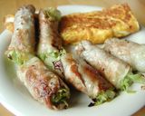 春キャベツとチーズを豚肉で巻き巻き～作り方4写真