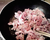 とろとろ豚とシャキっと水菜のすき煮温玉丼作り方3写真