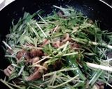 とろとろ豚とシャキっと水菜のすき煮温玉丼作り方4写真