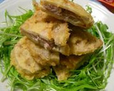 れんこんのはさみ揚げ✿豚こまで作り方5写真