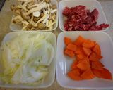 煮込み５分！牛肉の簡単ハヤシ風☆作り方1写真