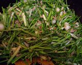 春爛漫！野蒜(ノビル)のスタミナ炒め。作り方5写真