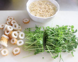 豆苗とちくわと切り干し大根のサラダ作り方1写真