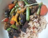 ✝肉なし満足🧡キクラゲ黒カレー🍛炒め煮🍅作り方6写真