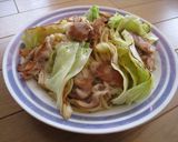 カリカリ豚肉と春キャベツの簡単和風パスタ作り方7写真