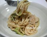 簡単！鶏肉とキャベツの濃厚クリームパスタ作り方5写真