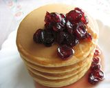 クランベリーソースのモカパンケーキ作り方6写真