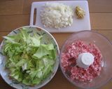 豚ひき肉と春キャベツの回鍋肉チャーハン作り方1写真