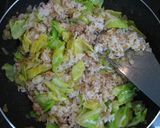 豚ひき肉と春キャベツの回鍋肉チャーハン作り方4写真
