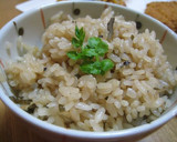 塩昆布としらすの炊き込みご飯作り方6写真