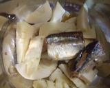タケノコとサンマ缶の煮物作り方2写真