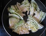カリカリ豚肉と春キャベツの簡単和風パスタ作り方4写真