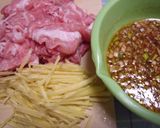 ケチャップで♥豚肉の生姜焼き作り方1写真