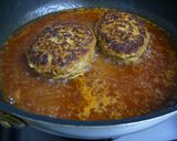 お箸で食べる☆やわらか煮込みハンバーグ作り方6写真
