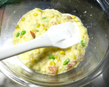 えび枝豆とうもろこしのお焼き作り方3写真