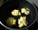 えび枝豆とうもろこしのお焼き作り方4写真