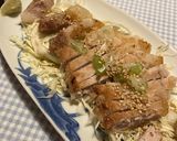 チキンソテー　シミしみキャベツ添え作り方6写真