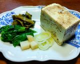 バーナー焼き豆腐,黒舞茸,長葱のお味噌汁作り方11写真