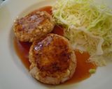 豆腐ハンバーグ☆甘酢ケチャップソースがけ作り方7写真