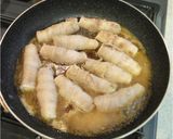 ヘルシー♪豆腐の豚肉巻き甘辛煮作り方3写真