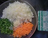カレールーでドライカレー。作り方1写真