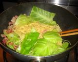 春キャベツとベーコンのスパゲティ作り方6写真
