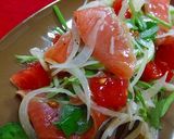 *スモークサーモンとセリのマリネ*作り方4写真