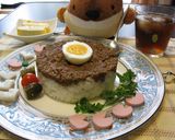 簡単☆魚肉ソーセージ＆蒲鉾で紅白花びら！作り方4写真