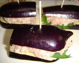 絶妙☆茄子の鶏挽肉はさみ揚げ作り方3写真