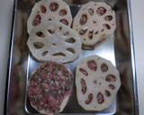 大葉たっぷり　蓮根のはさみ焼き作り方3写真