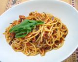 癖になる♪きくらげのトマトパスタ作り方5写真