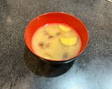 【男料理】夏野菜！ナスとなめことミョウガの味噌汁作り方6写真