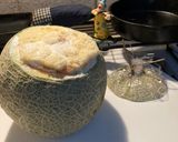 メロン丸ごとケーキ作り方5写真