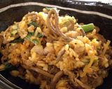 フライパン焼きビビンバ作り方3写真
