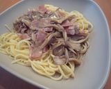 ベーコンとまいたけの和風あんかけパスタ作り方6写真