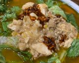 ☆簡単☆ノグリで旨辛！レタス麻婆豆腐麺作り方5写真
