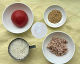 トマト丸ごと！トマトとツナの炊き込みご飯作り方1写真