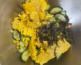 きゅうりととうもろこしの塩昆布和え作り方5写真
