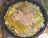 ツナしめじキャベツ和洋折衷スープパスタ作り方3写真