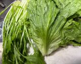 レタスと水菜の大満足サラダ😁作り方1写真
