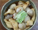 里芋と油揚げの煮物作り方6写真