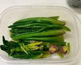 ほうれん草、茎と葉と分けて保存作り方6写真
