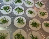 豚肉とねぎの棒餃子作り方1写真