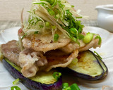 豚肉と茄子のフライパン焼き！薬味のせ♪作り方5写真