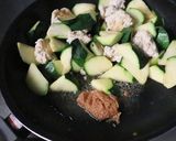 美味★鶏ミンチ団子とズッキーニの味噌炒め作り方5写真
